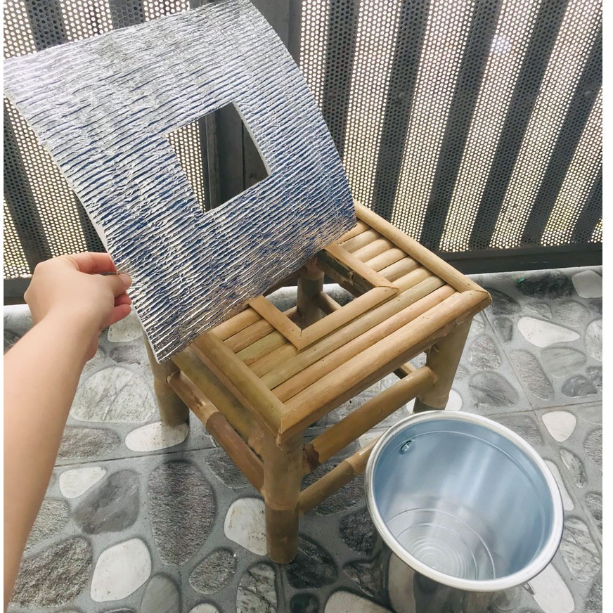 Combo ghế xông vùng kin+Xô