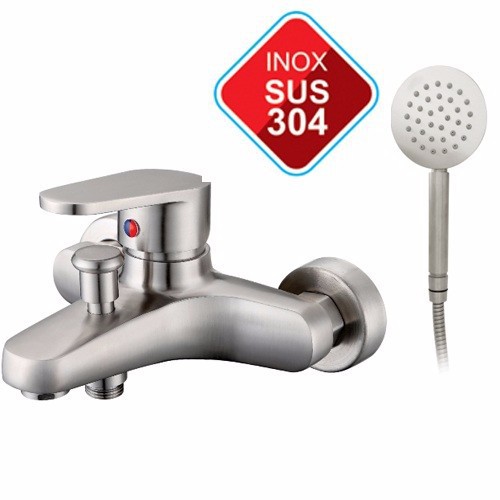 Bộ củ sen tròn tắm nóng lạnh toto ,inox