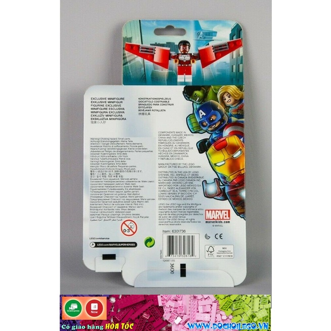 40418 Đồ chơi lắp ráp Iego Super Heroes Avengers Falcon & Black Widow - Đồ chơi bộ 4 nhân vật