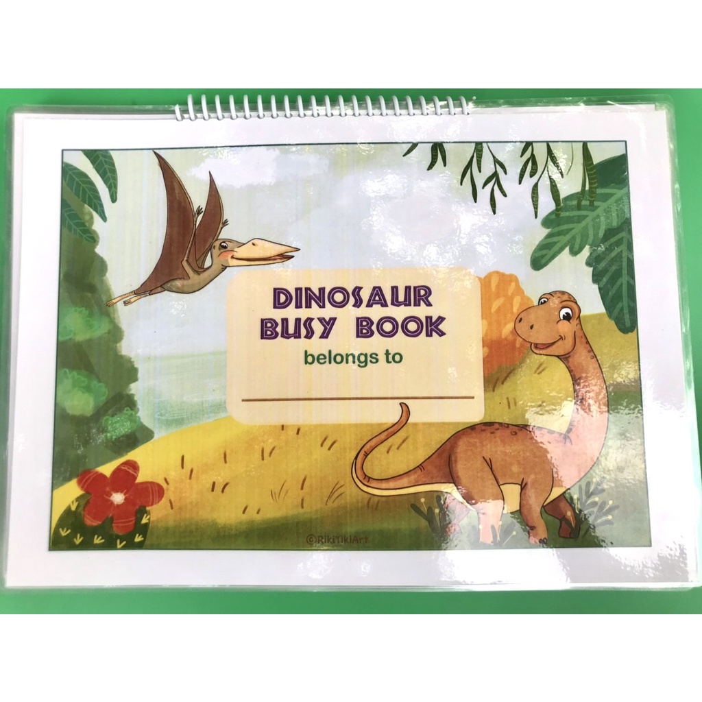 Bộ đồ chơi học liệu bóc dán Dinosaul busy Book