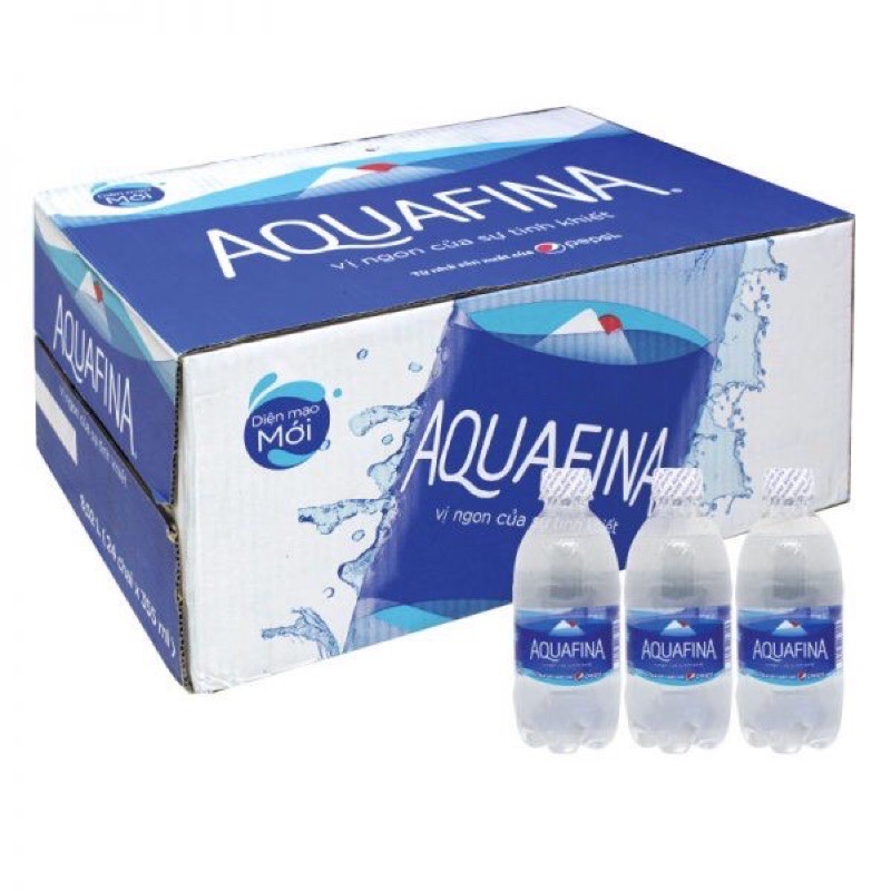 Thùng 24 chai nước lọc tinh khiết Aquafina 355ml