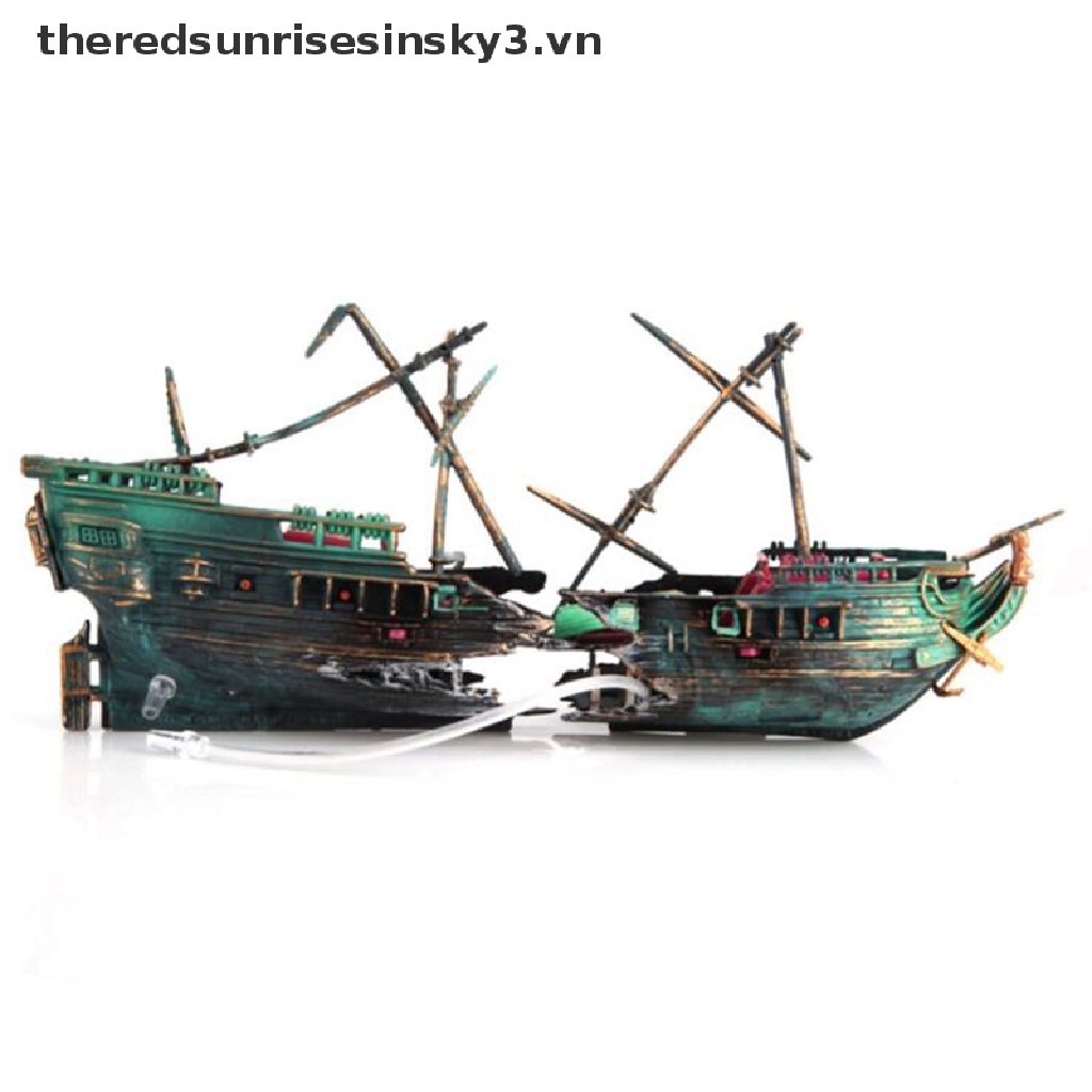 Mô Hình Tàu Trang Trí Bể Cá 3Vn