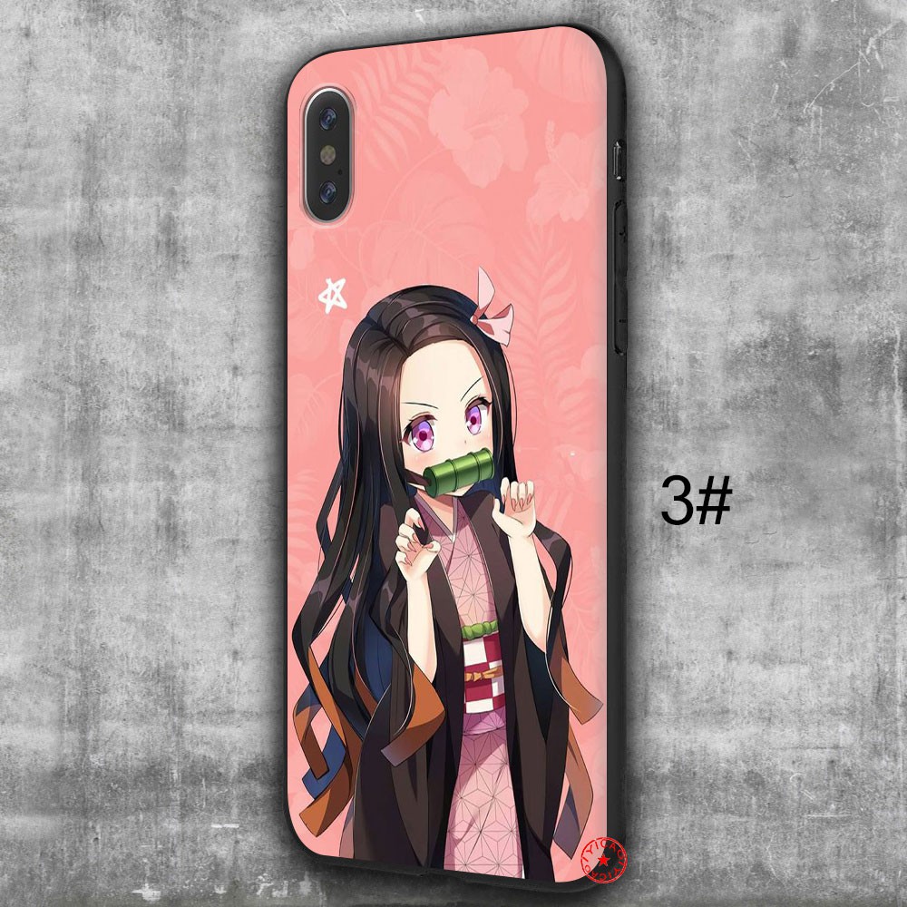 IPhone XS Max XR 10 X 5 5s 6 6s 7 8 Plus Soft Silicone Phone Cover 61SA Demon Slayer Kamado Nezuko