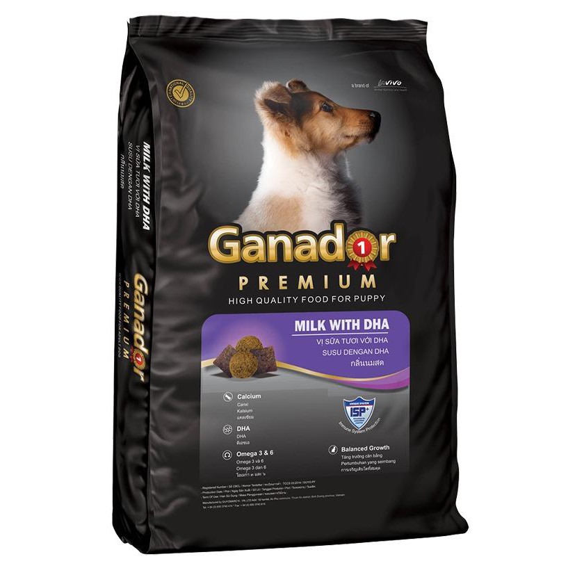 400g Thức ăn cho chó con Ganador vị Sữa và DHA - Ganador Puppy milk with DHA