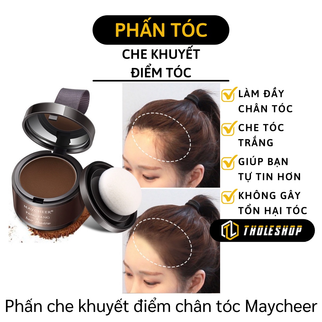 Phấn Phủ Chân Tóc - Phấn Che Khuyết Điểm Tóc Maycheer Che Hói Tự Nhiên 6579