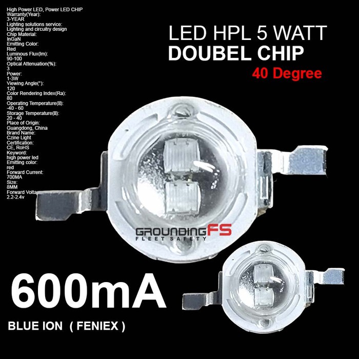 Đèn Led Hpl Blue Ion 5watt 2 Chip