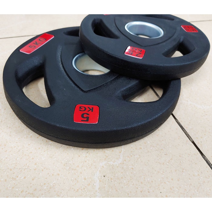 Tạ đĩa bọc cao su PF loại 2.5kg lỗ phi 50mm ⚡ Dụng cụ tập thể hình cao cấp giá tốt