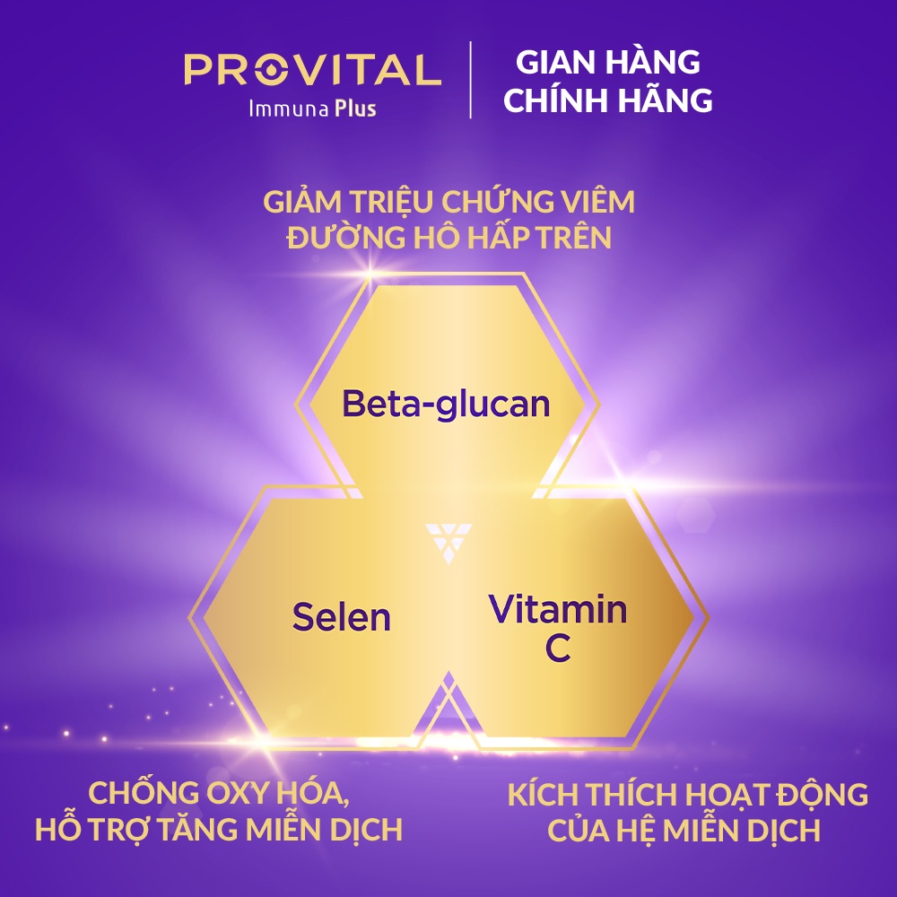 Bộ 3 Hộp sữa Provital Immuna Plus 960G - Giúp tăng cường hệ miễn dịch