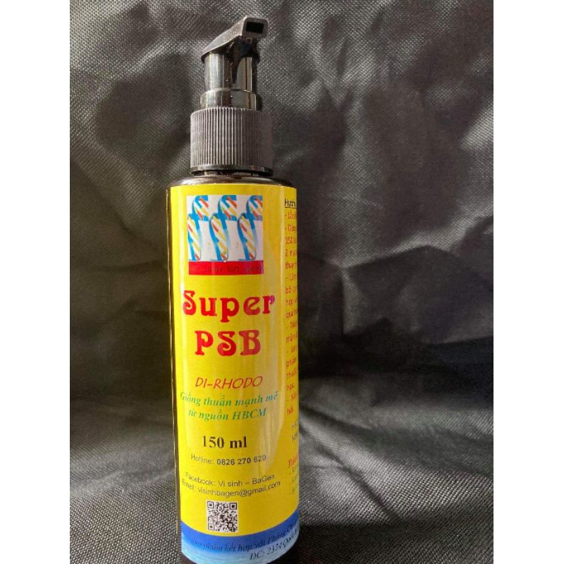 Super PSB/Chủng thuần mạnh mẽ/vi sinh quang hợp/rhodobacteria/70k-150ml