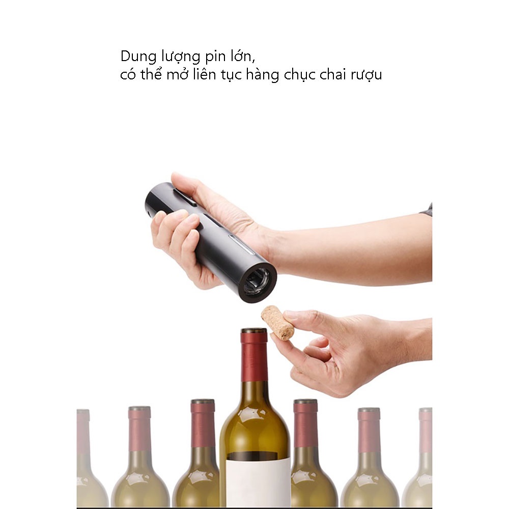 Máy vặn mở nắp nút chai rượu vang có pin Circle Joy CJ-TZ10 - thế giới điện máy