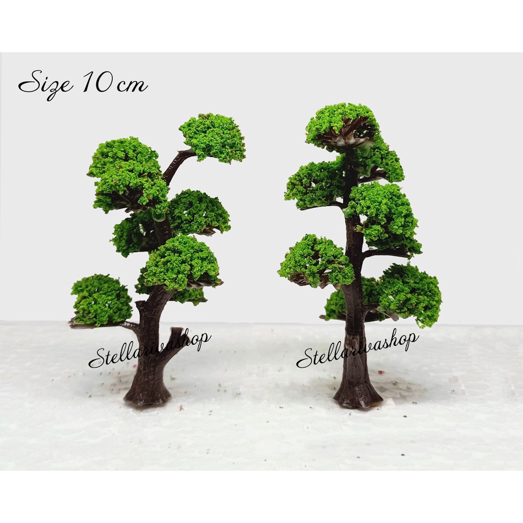 Mô hình cây tùng bonsai Nhật Bản 10cm trang trí tiểu cảnh, nhà mô hình