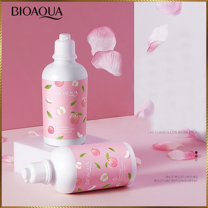 Sữa Tắm Dưỡng Thể Bioaqua Tinh Chất Trái Đào 250g Dưỡng Ẩm, Sáng Da Mềm Mịn LMN