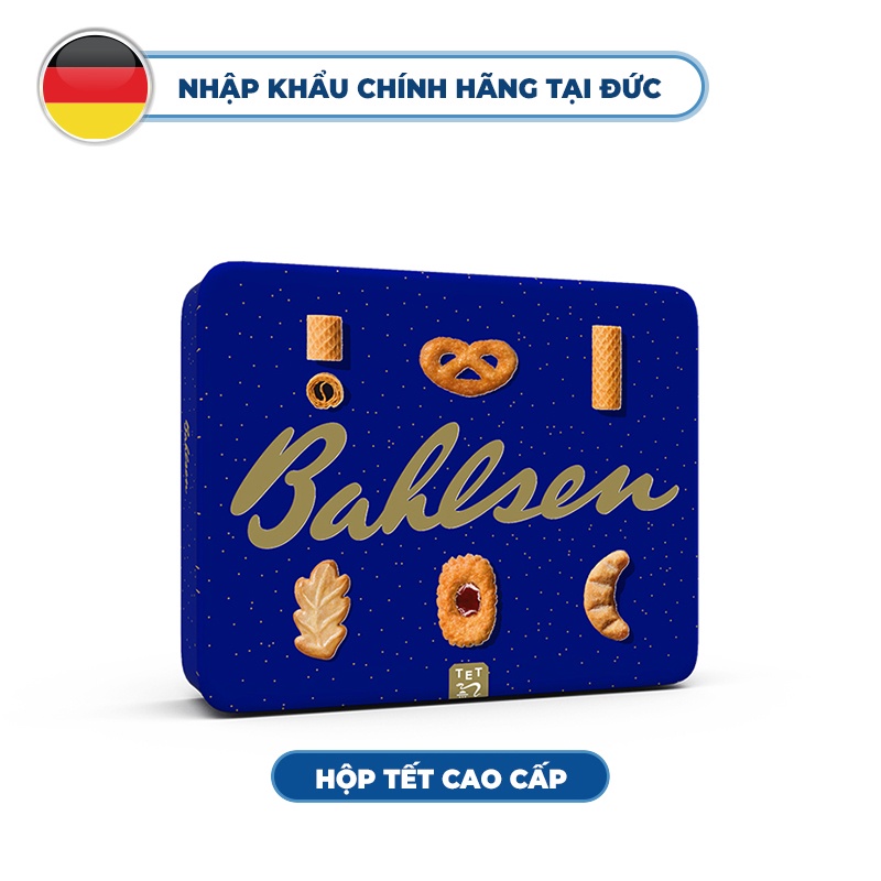 Hộp bánh Bahlsen Caroline Collection Đức 322g