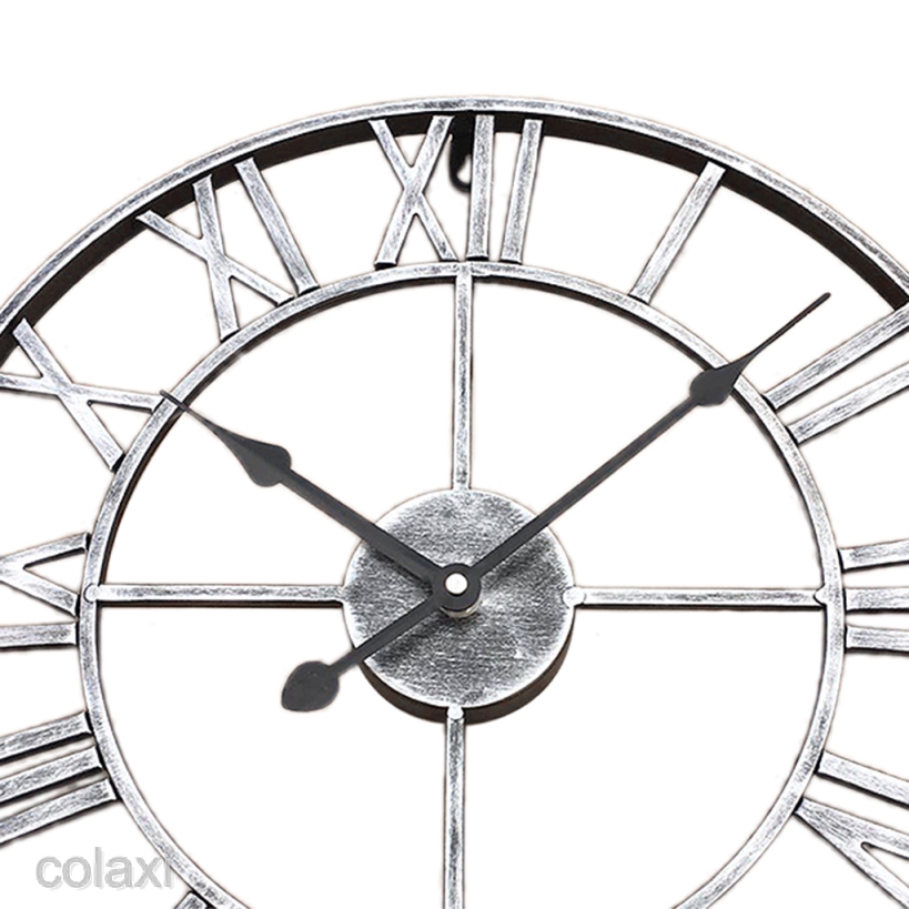 [COLAXI] Vintage Round Retro Time Big Display Clock Mechanism Wall Clock Quartz 16x2inch