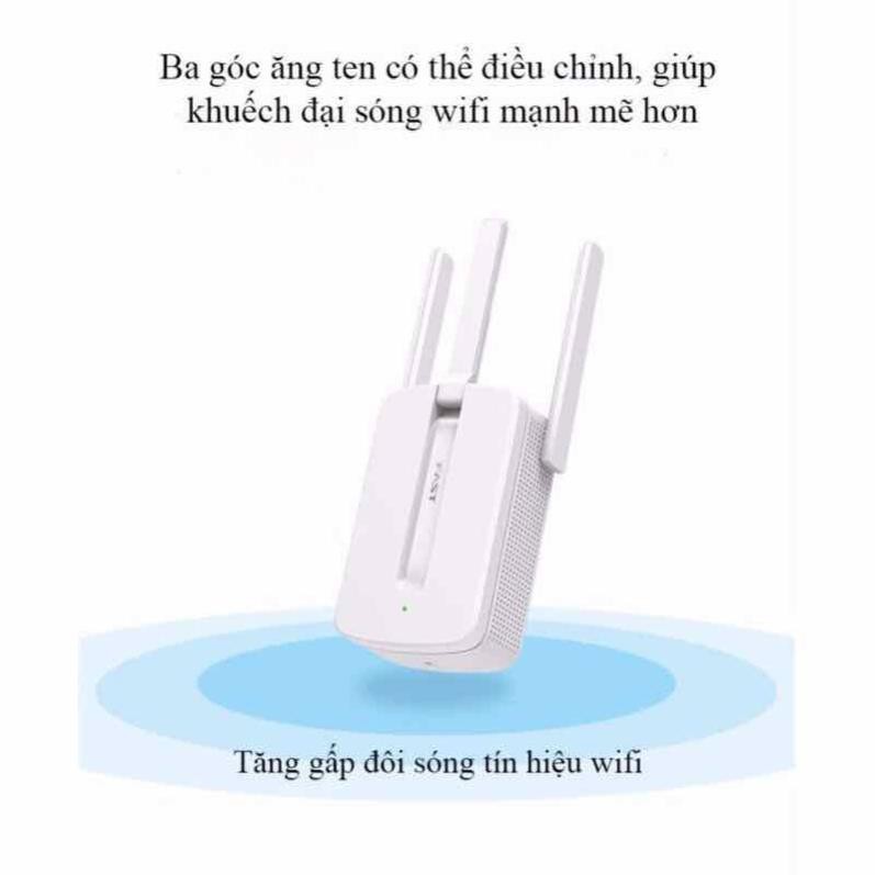 Bộ kích sóng wifi Mercury 3 ăngten siêu mạnh tiện ích