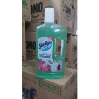 Nước lau sàn Sunlight hương hoa diên vỹ/lily/bạc hà chai 1kg
