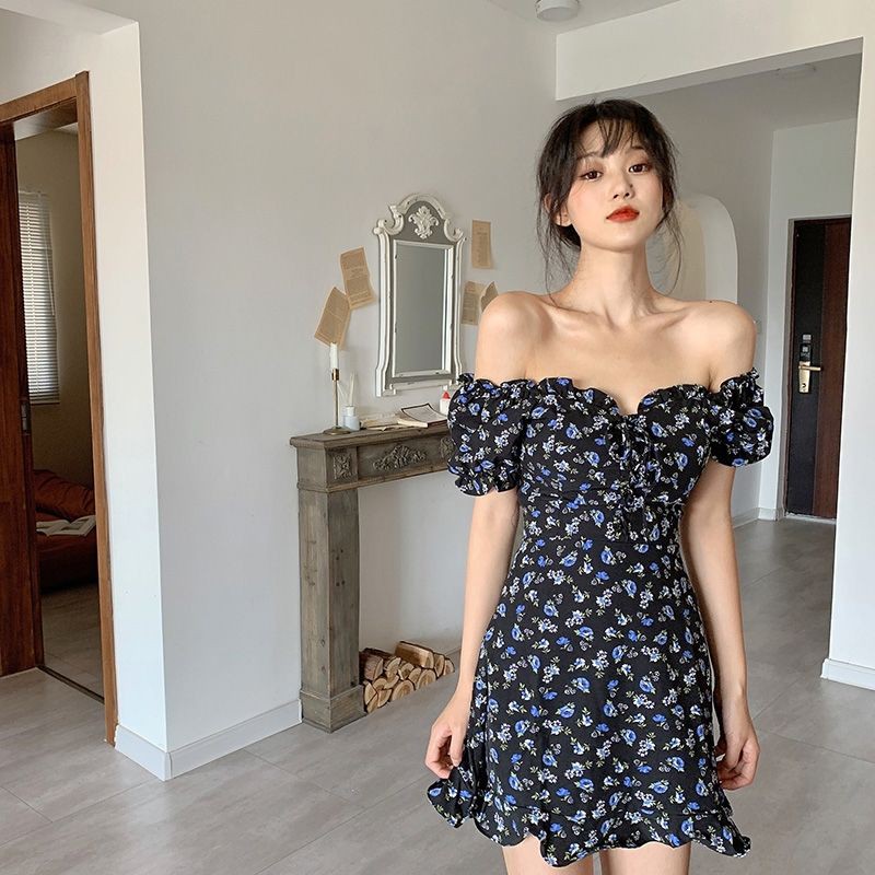 Đầm Tay Phồng In Hoa Với Thiết Kế Cổ Vuông Xinh Xắn Dành Cho Nữ 2021 | BigBuy360 - bigbuy360.vn