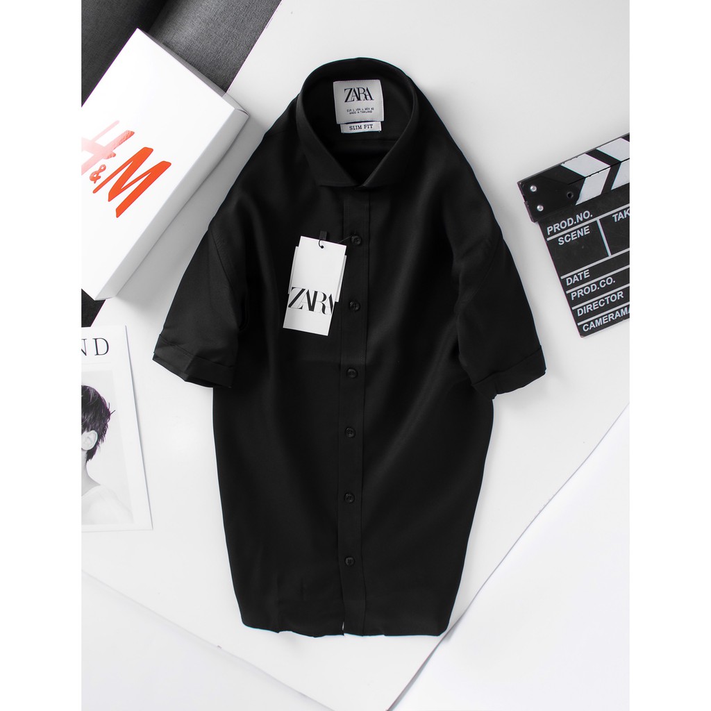 [FREESHIP][VIDEO SẢN PHẨM] Áo sơ mi trơn [ZARA][BAO ĐỔI TRẢ] ngắn tay | BigBuy360 - bigbuy360.vn