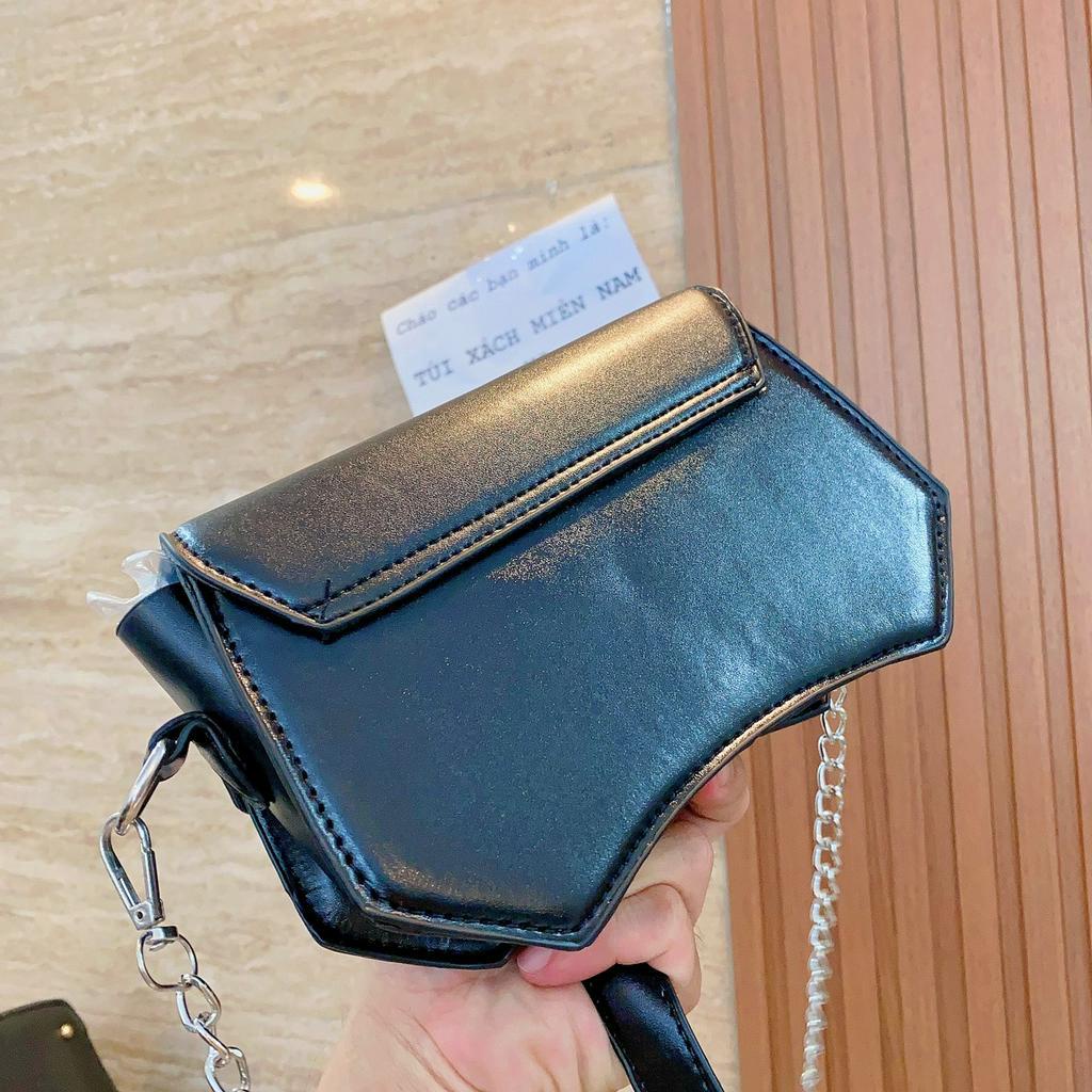 Túi xách đeo chéo nữ hình nơ đính đá sang trọng thời trang Hàn Quốc DIOMI 855