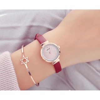 Đồng hồ nữ Kezzi 1780 hàng chĩnh hãng dây da mặt tròn size mini