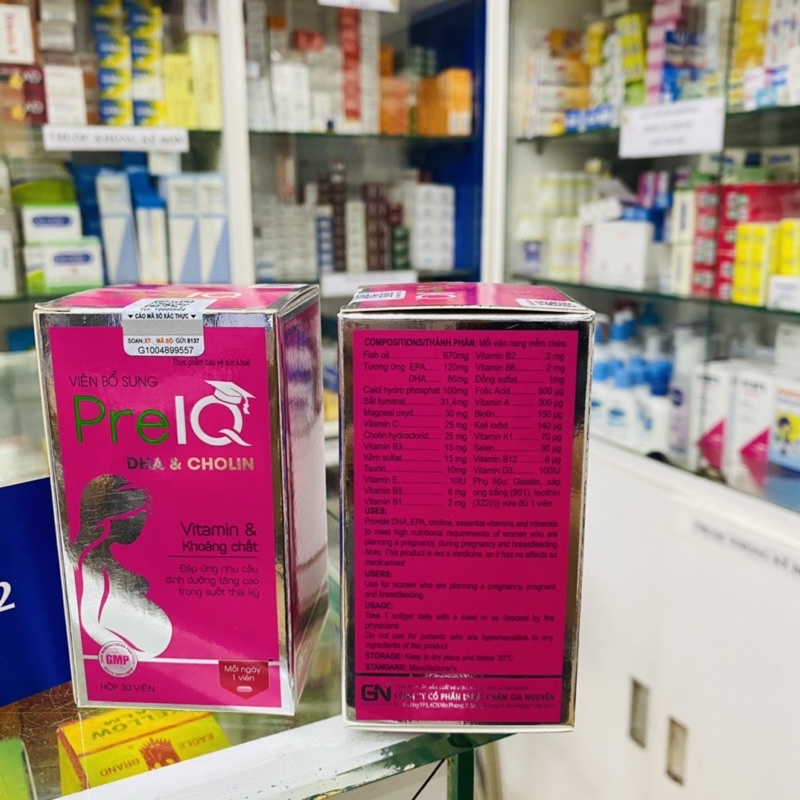 ✅ [Chính Hãng] Pre IQ Viên Bổ Sung vitamin và khoáng chất cho phụ nữ mang thai