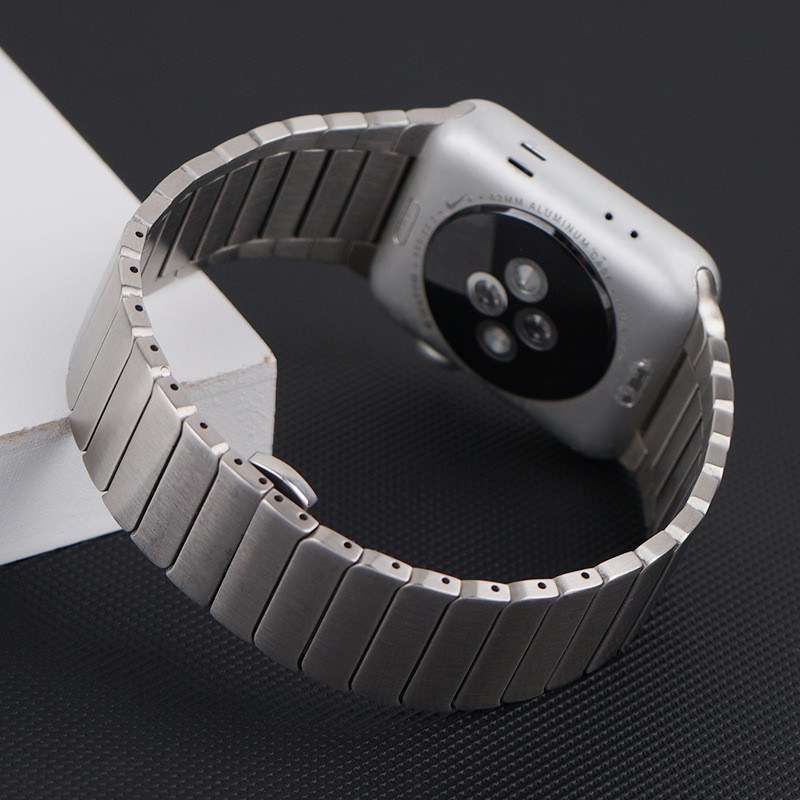 Dây đồng hồ Apple Watch sang trọng cho nam giới hợp kim thép không gỉ series 6/5/4/3/2/1 38mm/ 40mm / 42mm/ 44mm