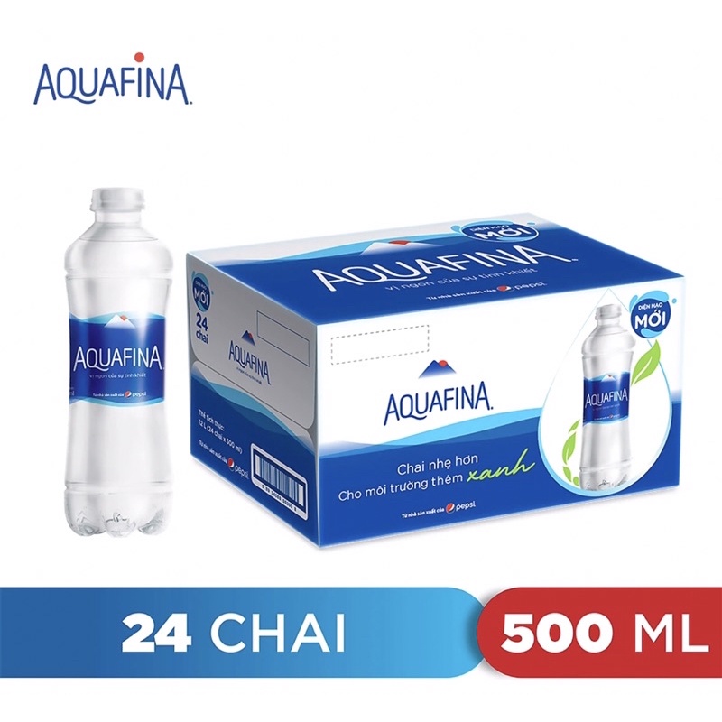 [SALE HOT] [RẺ NHẤT SHOPEE] MỘT THÙNG NƯỚC SUỐI NƯỚC TINH KHIẾT AQUAFINA 28 CHAI 500ML