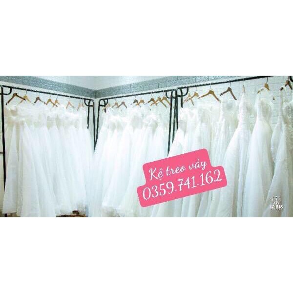 ( LOẠI DÀY / Ảnh thật ] Kệ treo váy cưới - kệ treo áo dài màu vàng - Sào treo váy cưới - Mẫu đẹp cao cấp