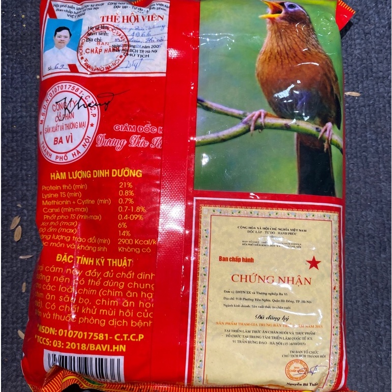 Cám chim Halosung cám trứng Ba Vì đỏ 500gram cao cấp giá rẻ CC47