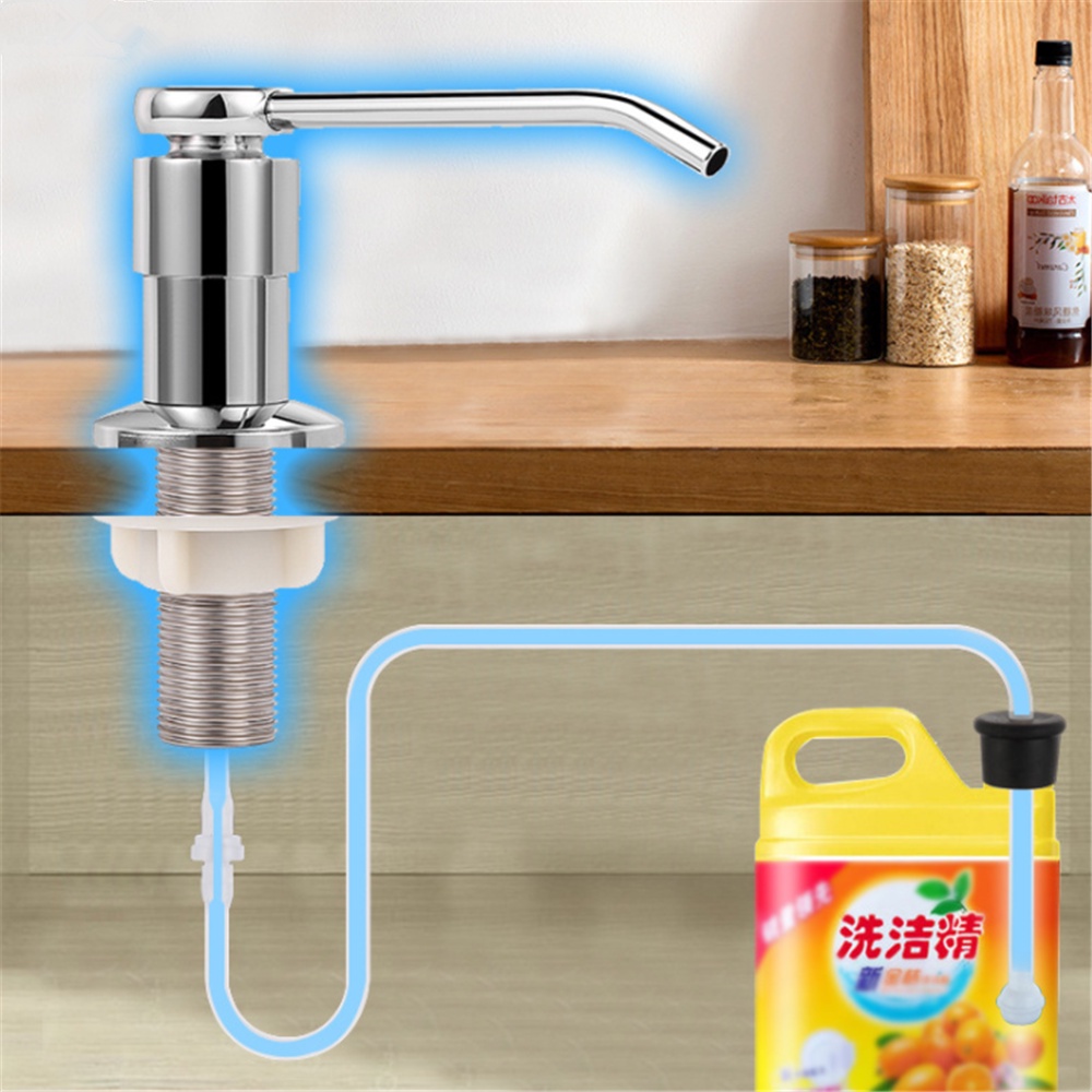 Bình Đựng Xà Phòng Rửa Chén Dạng Nhấn Màu Vàng Đen Tiện Dụng Cho Nhà Bếp / Nhà Tắm