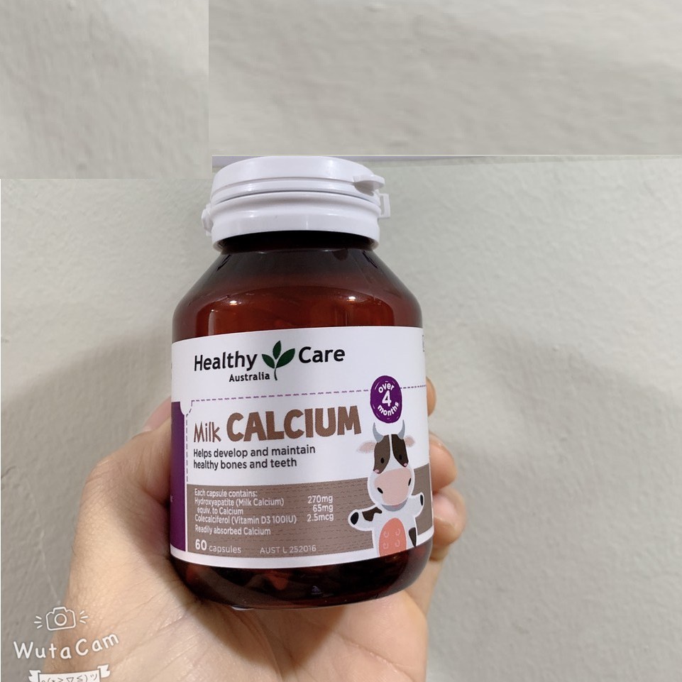 Viên Canxi Milk Calcium + DHA Healthycare, bổ sung canxi và DHA cho bé