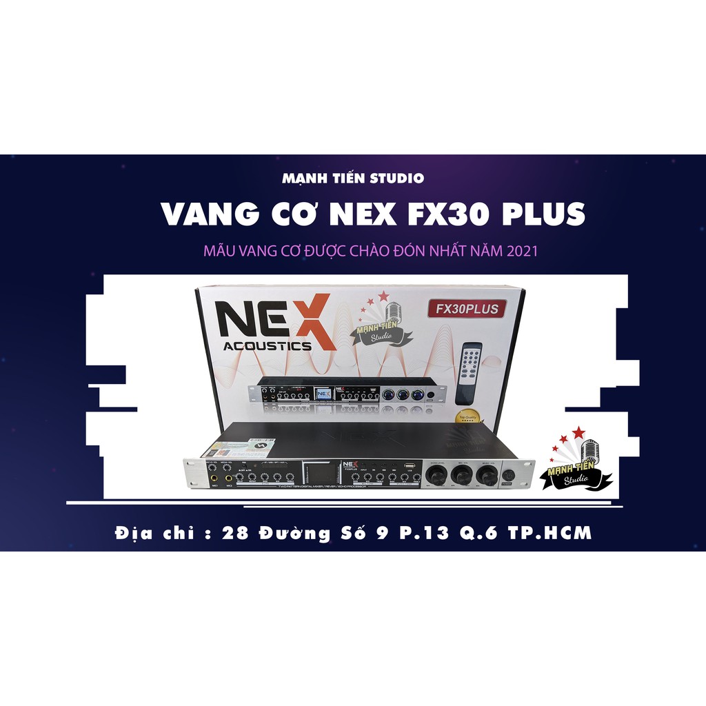 Vang cơ FX30 Plus nhỏ gọn triệt tiêu hú rít, giảm ồn chống hú, lọc âm tốt bảo hành 12 tháng