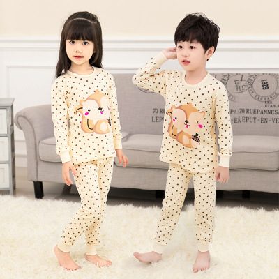 Set Đồ Ngủ 2 Mảnh Áo Thun Tay Dài &amp; Quần Dài Cho Bé