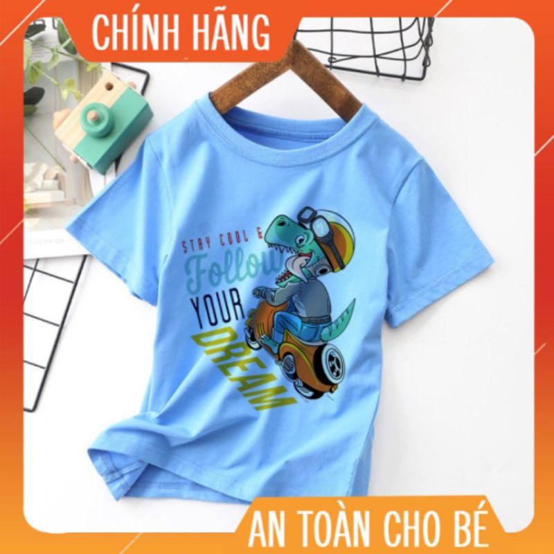 ❤️YÊU THÍCH❤️ Áo Thun Trẻ Em Cotton Cho Bé Trai Bé Gái T-Shirt Phiên Bản Hàn In Hình Cá Sấu Follow