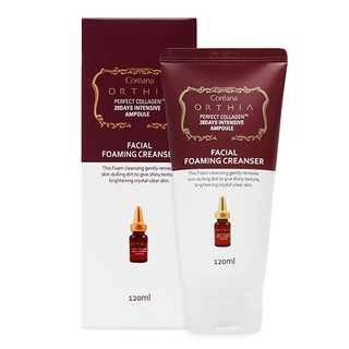 [Hàng mới về] Ampoule sữa rửa mặt Coreana tạo bọt collagen orthia kéo dài 28 ngày 120ml