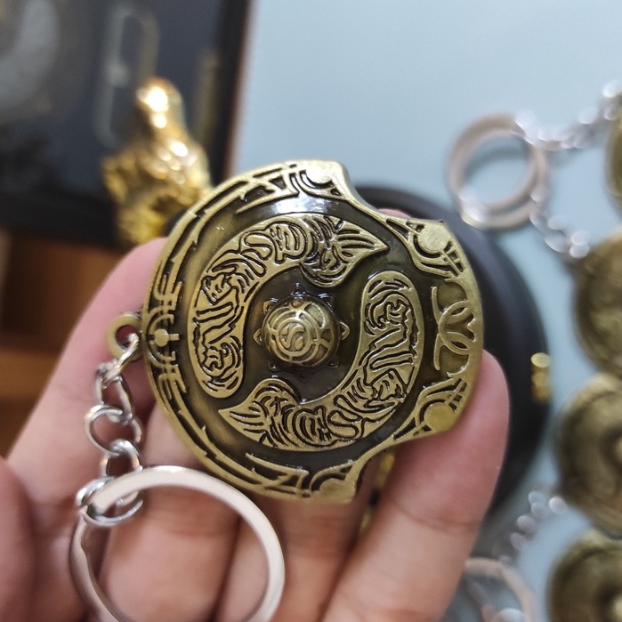 Móc chìa khoá kim loại khiên Aegis Dota2