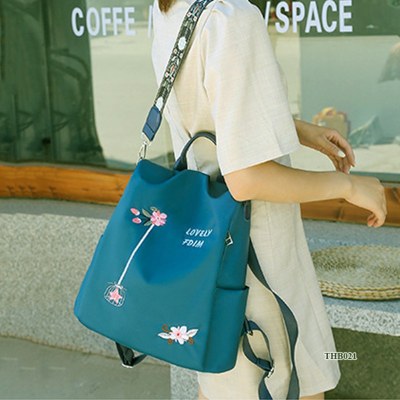 Balo nữ siêu nhẹ, chống trộm, chống thấm - Balo mini đi làm, đi chơi, du lịch THB021