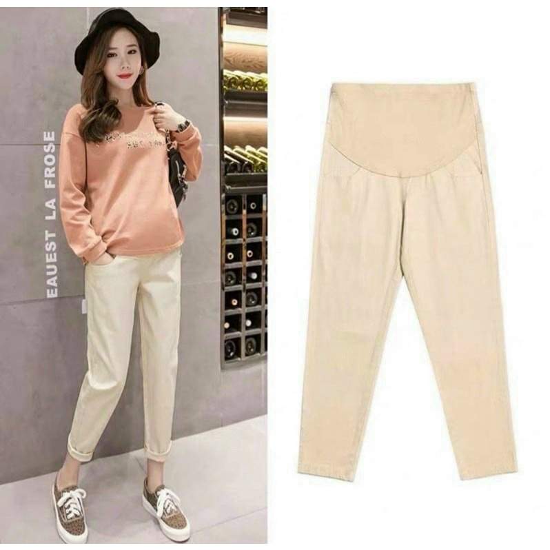 Quần Bầu Công Sở Dáng Baggy, Chất Vải Kaki - Ảnh Thật