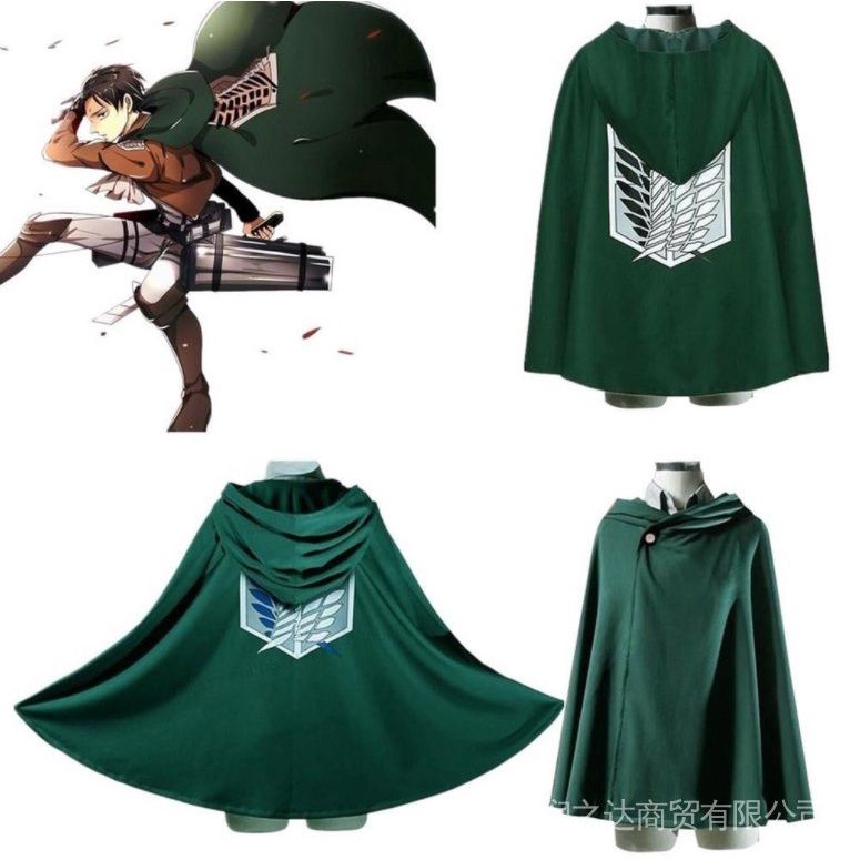 Áo Choàng Hóa Trang Nhân Vật Phim Attack on Titan