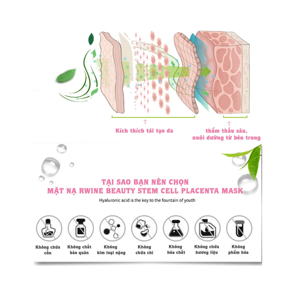 Mặt nạ nhau thai tế bào gốc Nhật Bản cấp ẩm giúp da mịn màng ( hàng chuẩn) | BigBuy360 - bigbuy360.vn