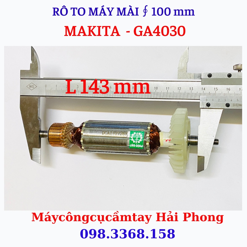 Rô to máy mài Ma.ki,ta - mod.GA4030 / 4530 dùng chung  220V~720W . Stator mài GA4030