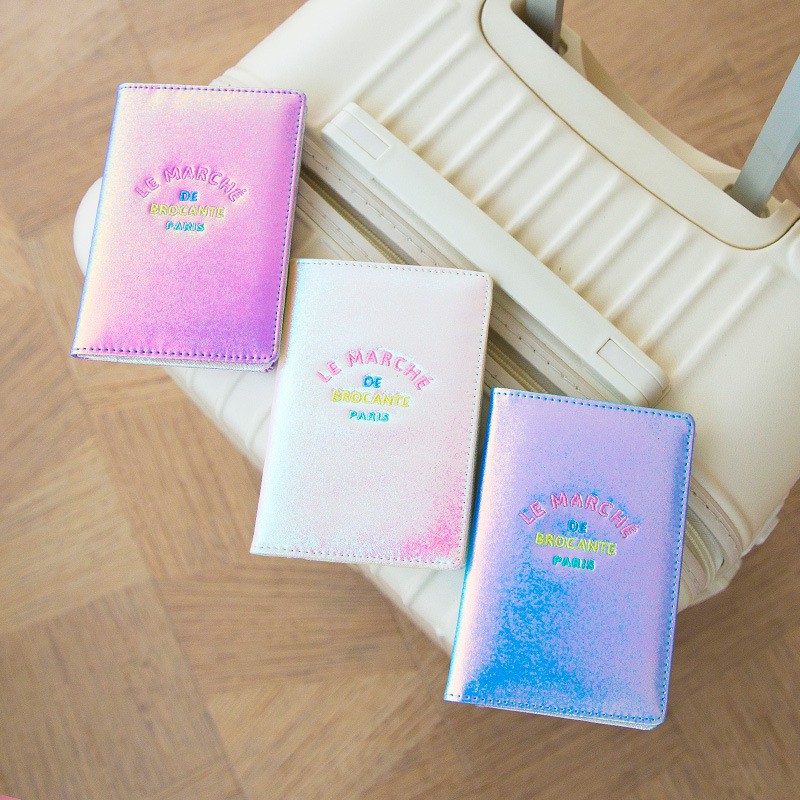 PASSPORT COVER PEARLESCENT LASER BLING BLING DỄ THƯƠNG 1306