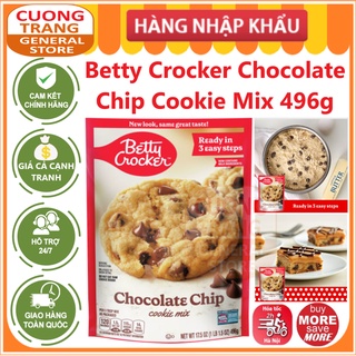 Bột làm bánh hỗn hợp pha sẵn betty crocker chocolate chip cookie mix 496g