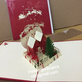 Thiệp giáng sinh  loại to ( size 15x15 )