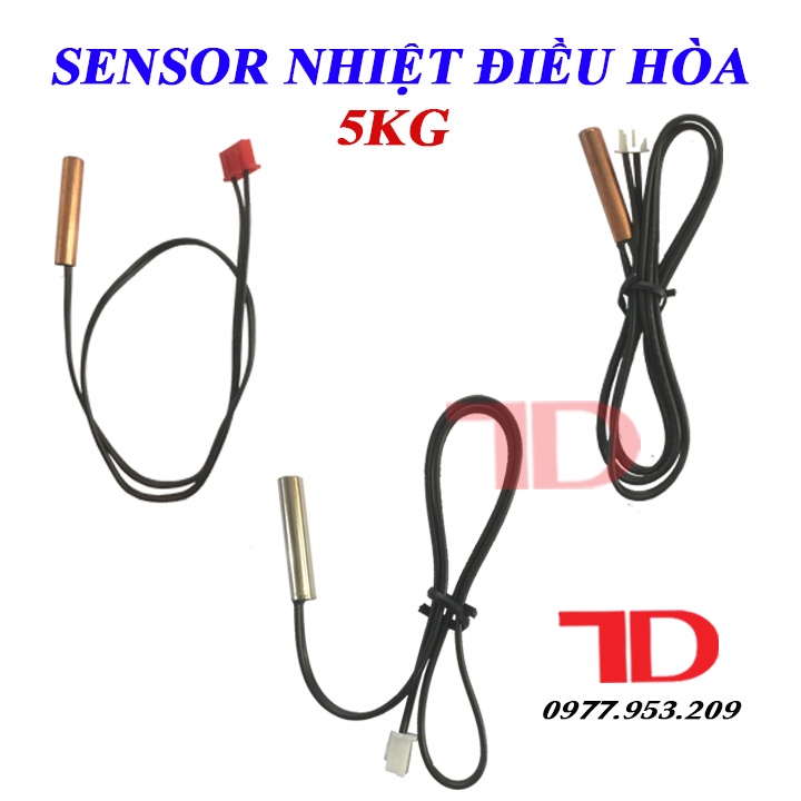 Đầu dò cảm biến dàn lạnh, sensor nhiệt điều hòa tủ lạnh đầu đồng và inox 5KG Điện Lạnh Thuận Dung