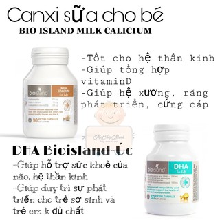 Viên uống Bio Island DHA bổ sung DHA cho bé