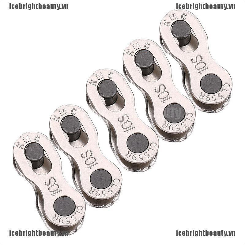 ICEVN 10Pcs Portable Bicycle Chain Master Link Joint Connector 6/8/10 Speed Quick Clip