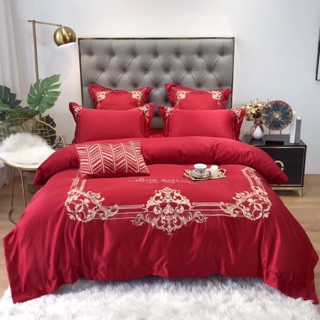 Bộ chăn ga lụa satin Hoàng gia (7 màu)