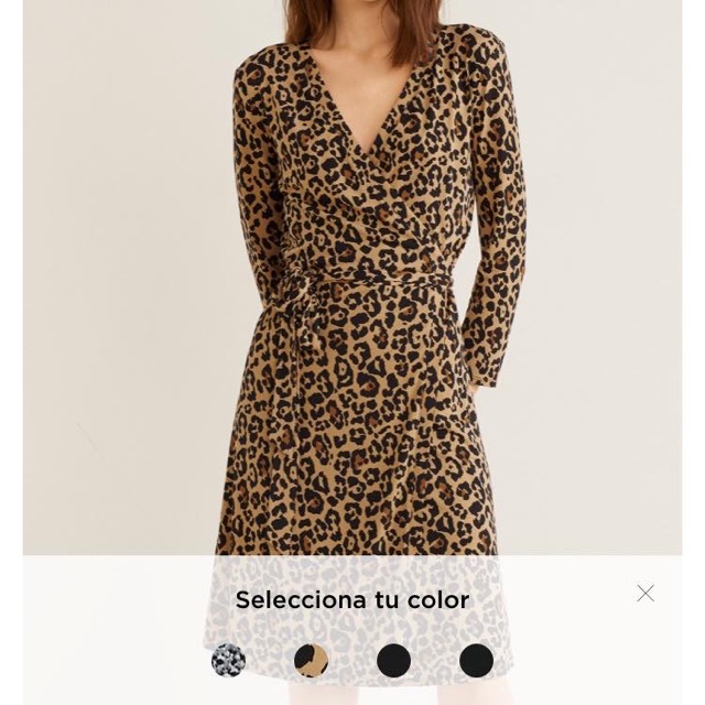 Đầm Mango da beo auth