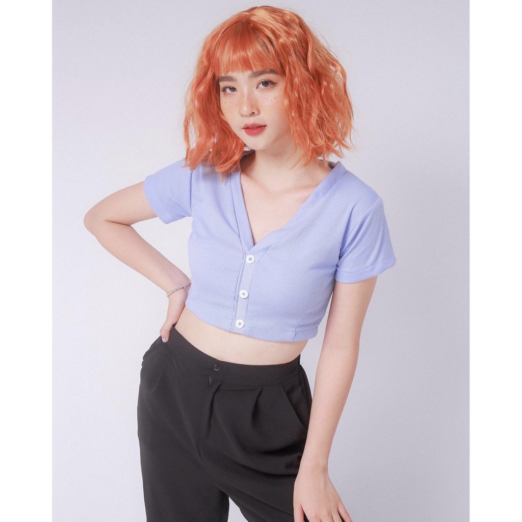 ÁO CROPTOP - BASIC CROPTOP - ÁO CỔ TIM - A0008